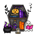 Spooky Bookcase PNG