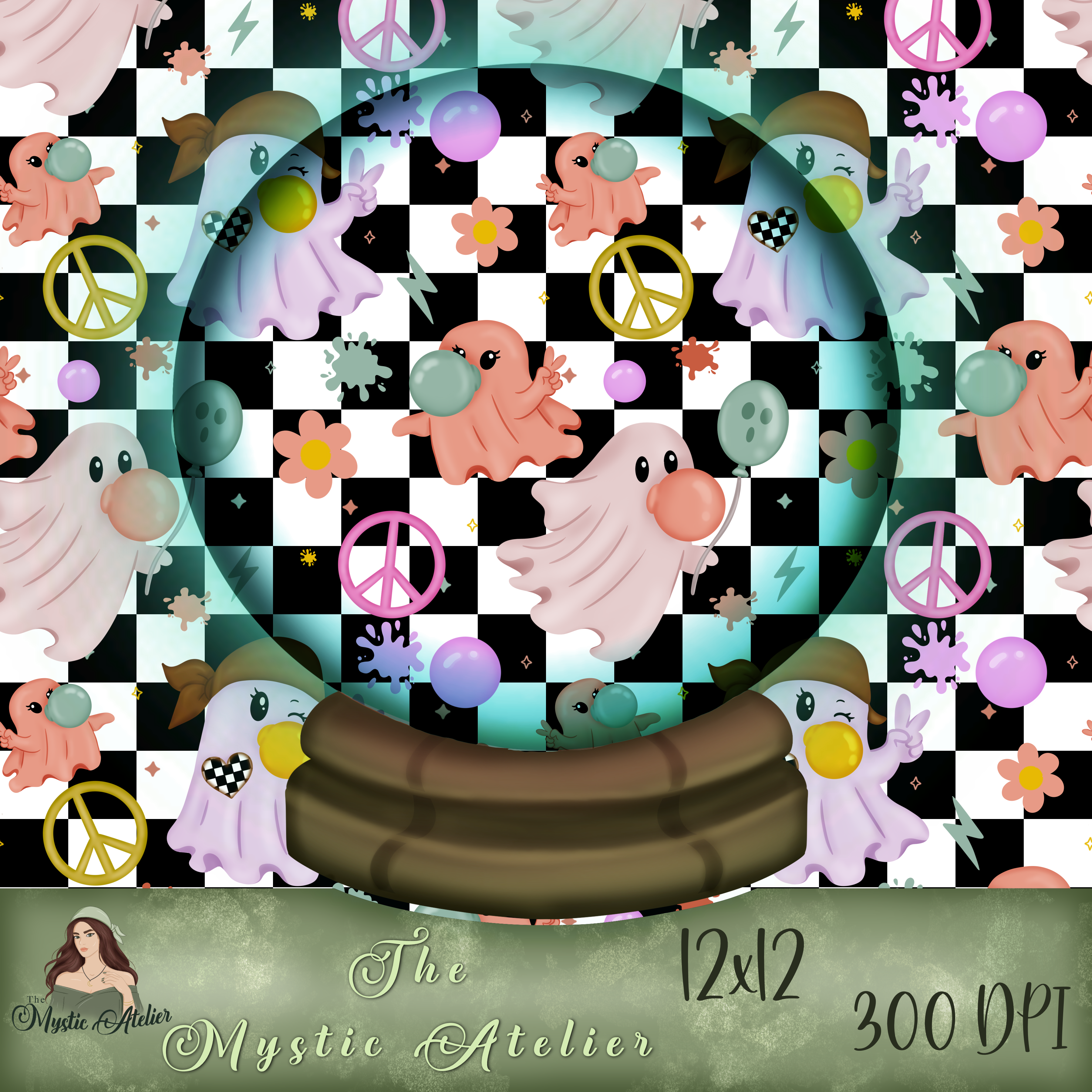 Retro Ghost Bubble